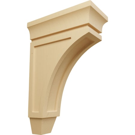 4W X 8D X 12H Medium Lucan Wood Corbel, Alder